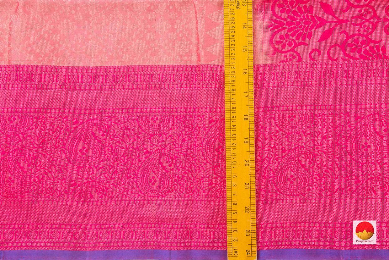 Pastel Pink Handwoven Soft Silk Saree Pure Silk For Festive Wear PV RSP 138 - Silk Sari - Panjavarnam PV RSP 138