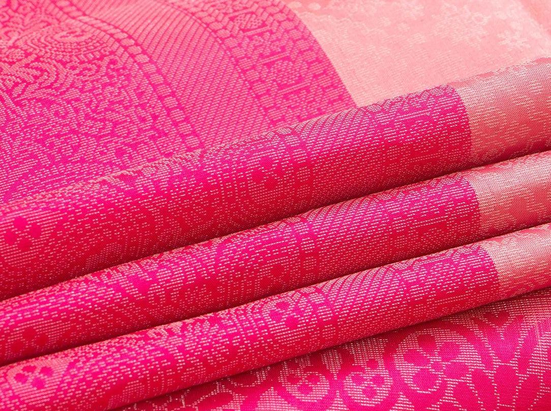 Pastel Pink Handwoven Soft Silk Saree Pure Silk For Festive Wear PV RSP 138 - Silk Sari - Panjavarnam PV RSP 138