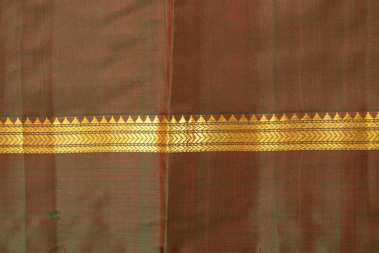 Pink And Green Kanchipuram Silk Saree Light Weight For Festive Wear PV KNN 208 - Silk Sari - Panjavarnam PV KNN 208