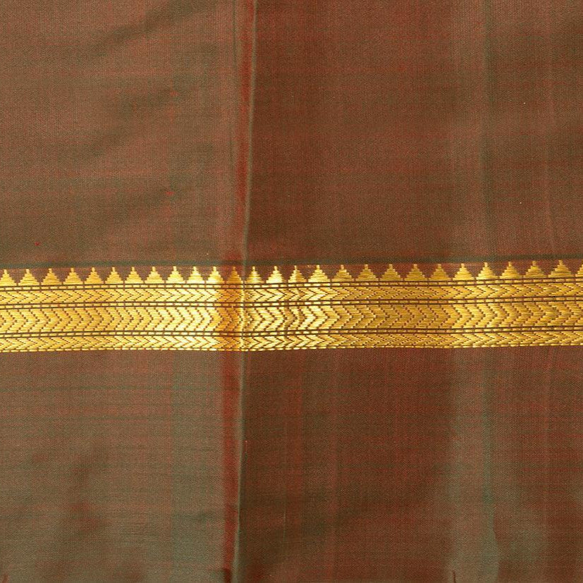 Pink And Green Kanchipuram Silk Saree Light Weight For Festive Wear PV KNN 208 - Silk Sari - Panjavarnam PV KNN 208
