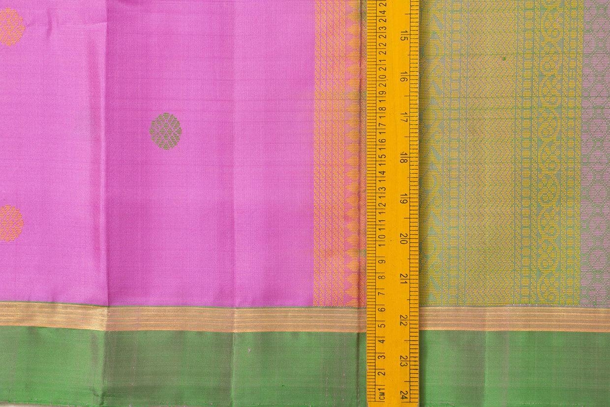 Pink And Green Kanchipuram Silk Saree Light Weight For Festive Wear PV KNN 226 - Silk Sari - Panjavarnam PV KNN 226