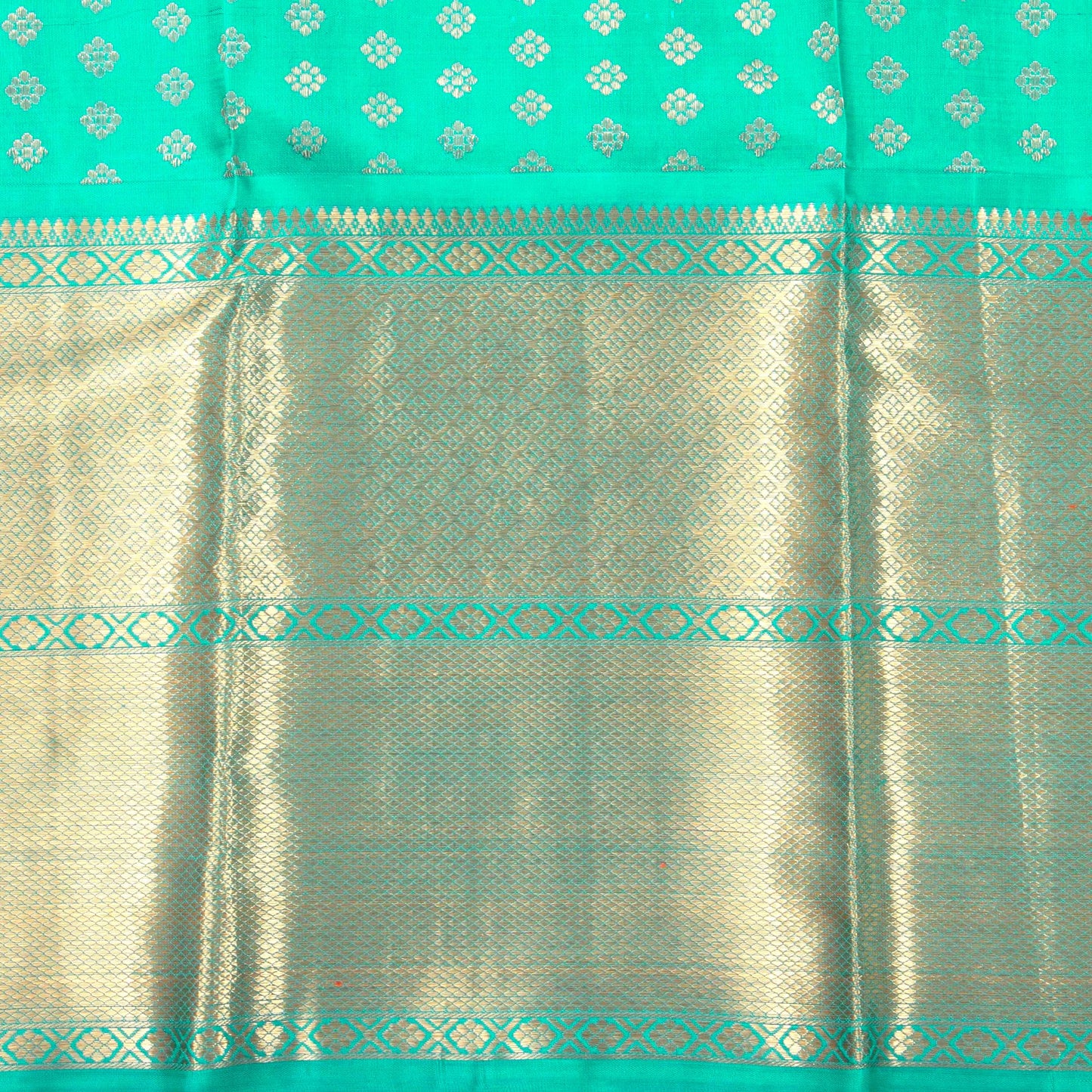 Pink And Turquoise Blue Kanchipuram Silk Saree For Wedding Wear PV NYC 1362 - Silk Sari - Panjavarnam PV NYC 1362