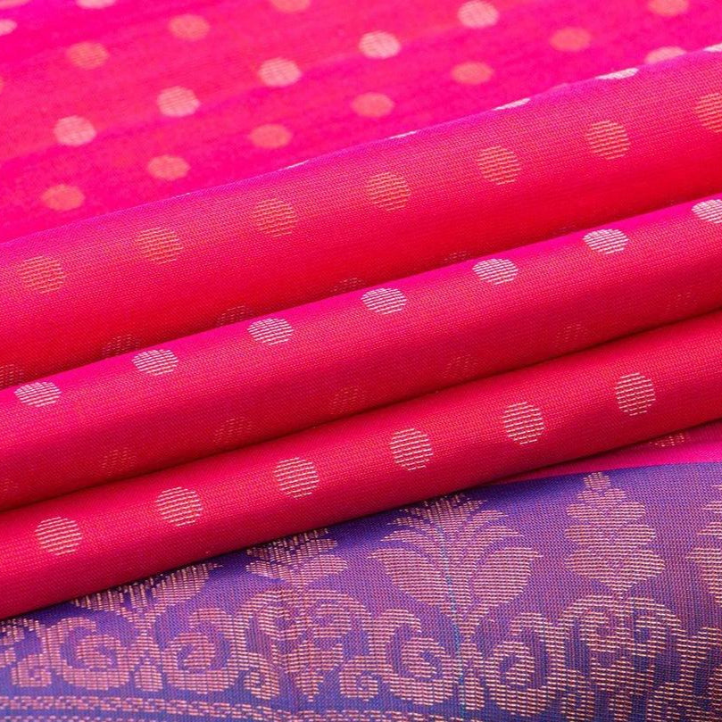 Pink Borderless Handwoven Soft Silk Saree Pure Silk For Festive Wear PV RSP 128 - Silk Sari - Panjavarnam PV RSP 128