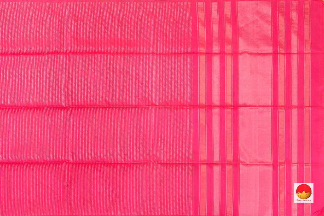Pink Handwoven Soft Silk Saree Pure Silk With Vertical Stripes For Festive Wear PV RSP 131 - Silk Sari - Panjavarnam PV RSP 131