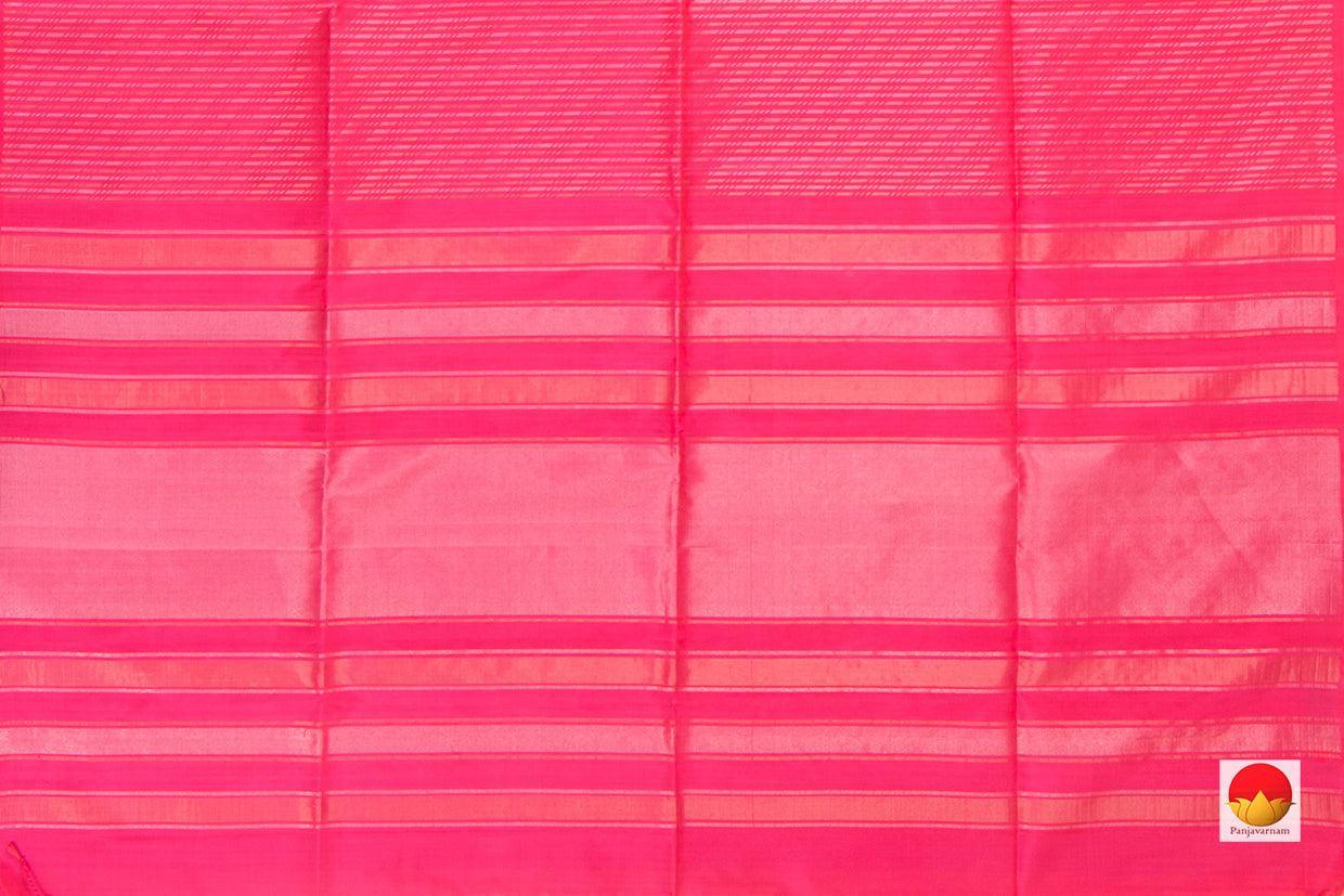 Pink Handwoven Soft Silk Saree Pure Silk With Vertical Stripes For Festive Wear PV RSP 131 - Silk Sari - Panjavarnam PV RSP 131