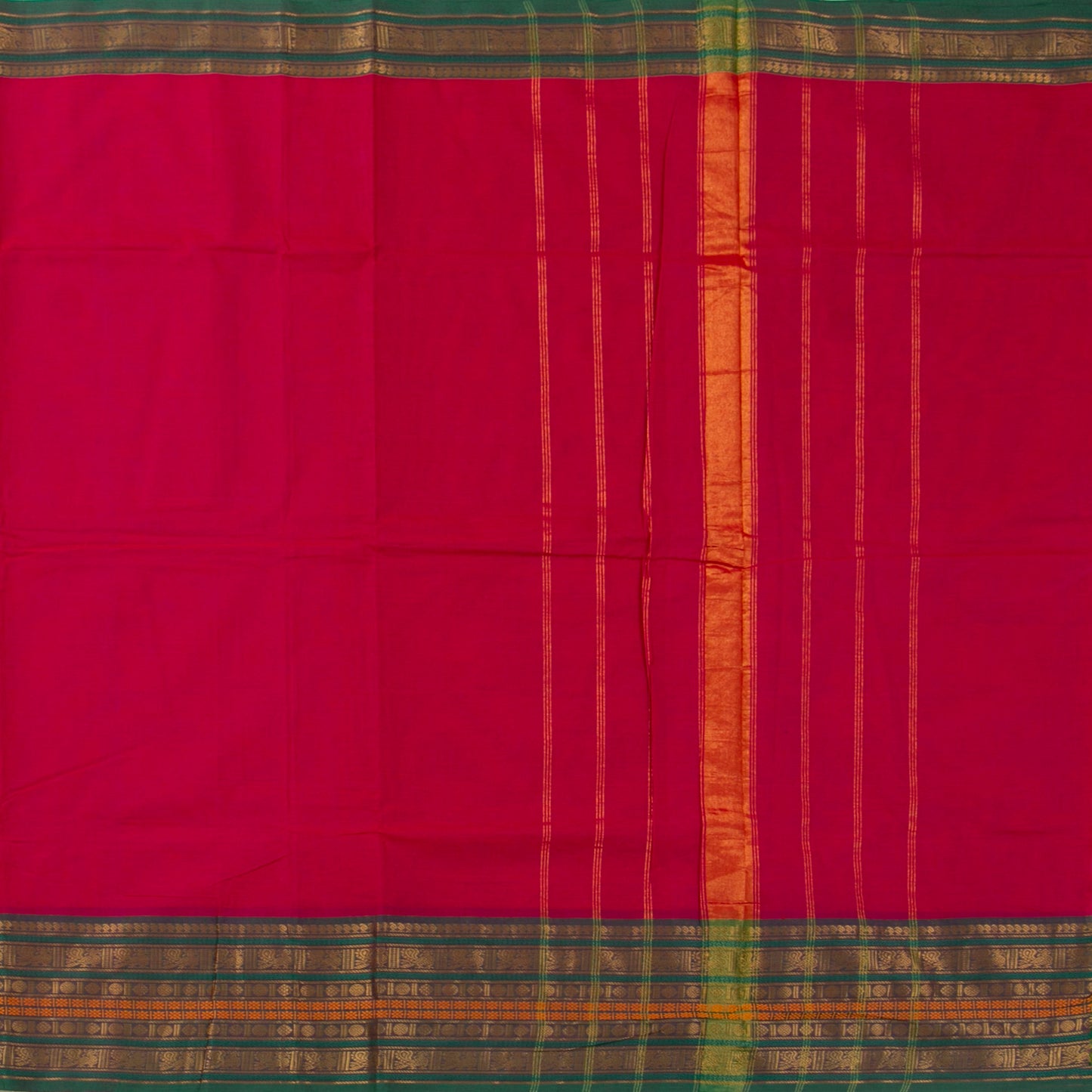 Pink Kanchi Cotton Saree PV MM KC 125 - Cotton Saree - Panjavarnam PV MM KC 125