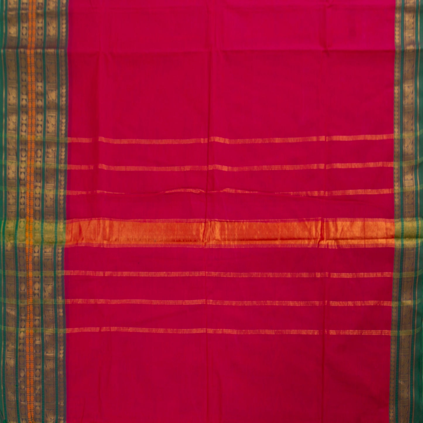 Pink Kanchi Cotton Saree PV MM KC 125 - Cotton Saree - Panjavarnam PV MM KC 125
