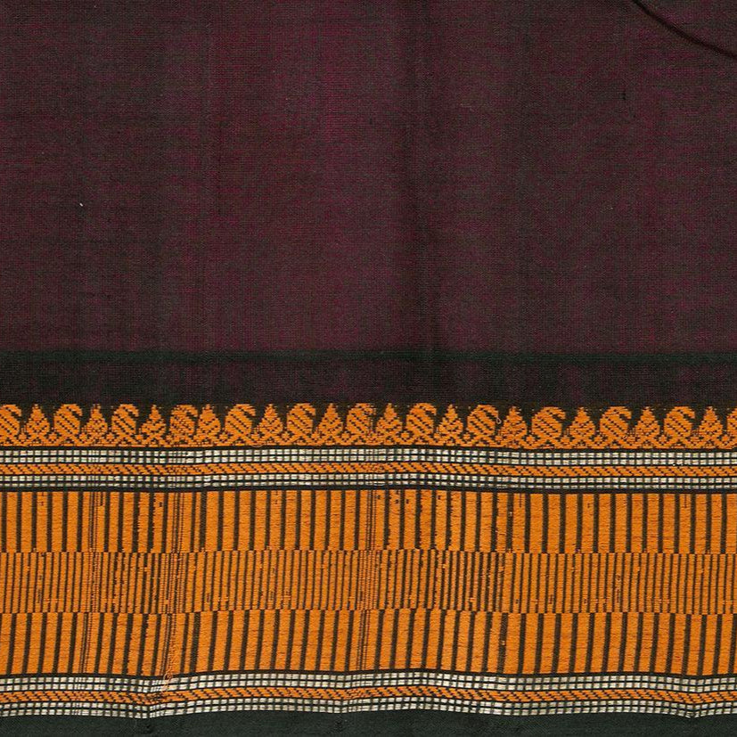 Pink Kanchi Silk Cotton Saree With Silk Thread Work Handwoven For Office Wear PV KSC 1195 - Cotton Saree - Panjavarnam PV KSC 1195