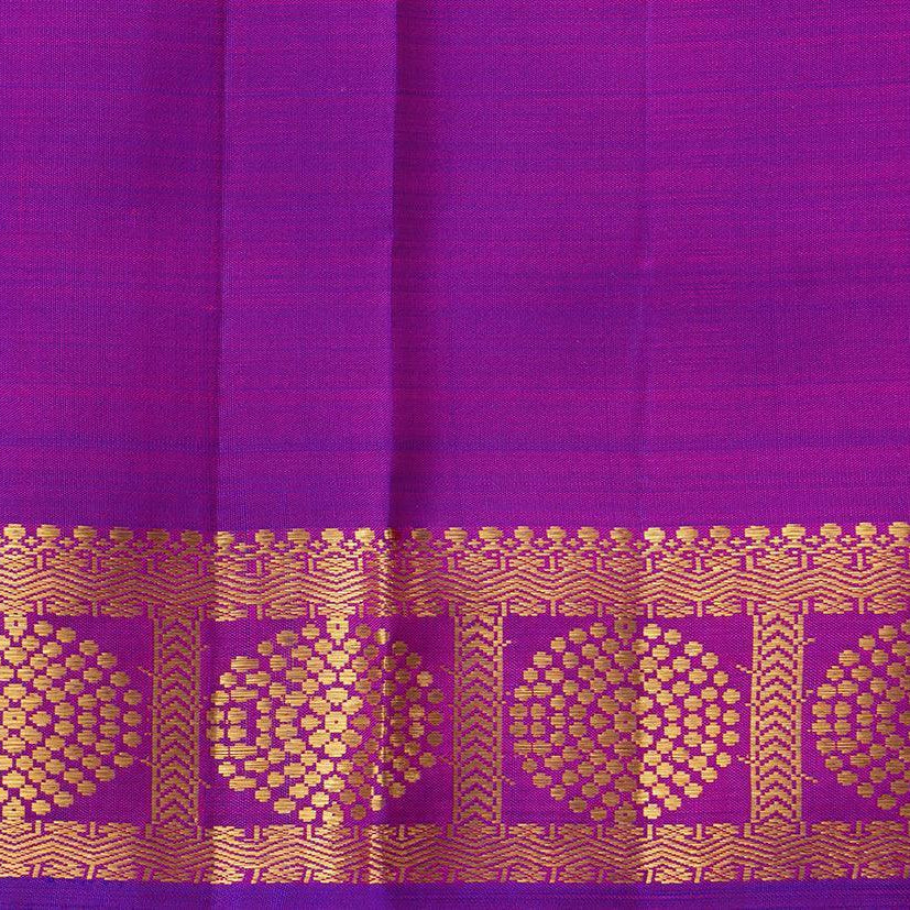 Pink Kanchipuram Silk Saree With Kamalam Motifs Handwoven Pure Silk Pure Zari For Festive Wear PV ABI 1234 - Silk Sari - Panjavarnam PV ABI 1234