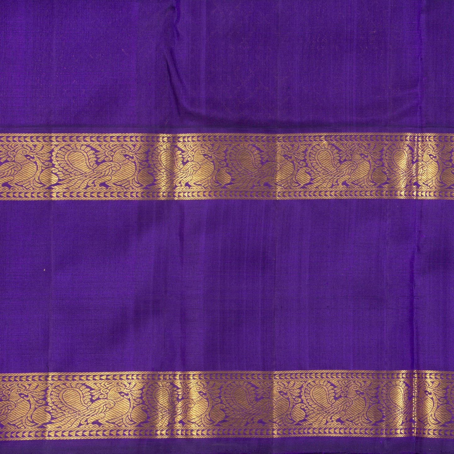 Pista Green And Violet Kanchipuram Silk Saree With Medium Border For Wedding Wear PV NYC 1263 - Silk Sari - Panjavarnam PV NYC 1263