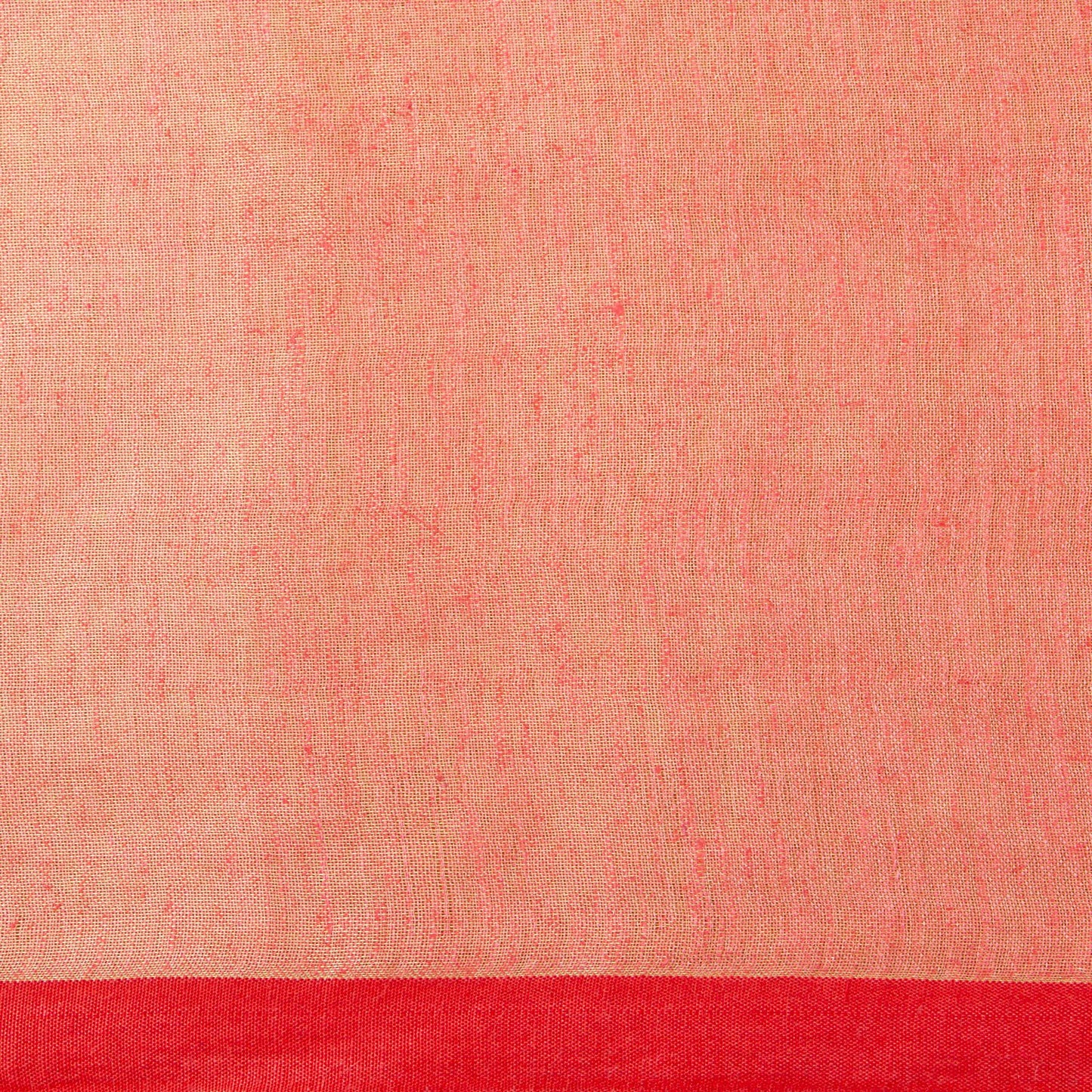 Red Tissue By Linen Handwoven Linen Silk Saree PL 2089 - Linen Sari - Panjavarnam PL 2089