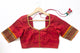 Red With Yellow Checks Silk Cotton Blouse PV BL 134
