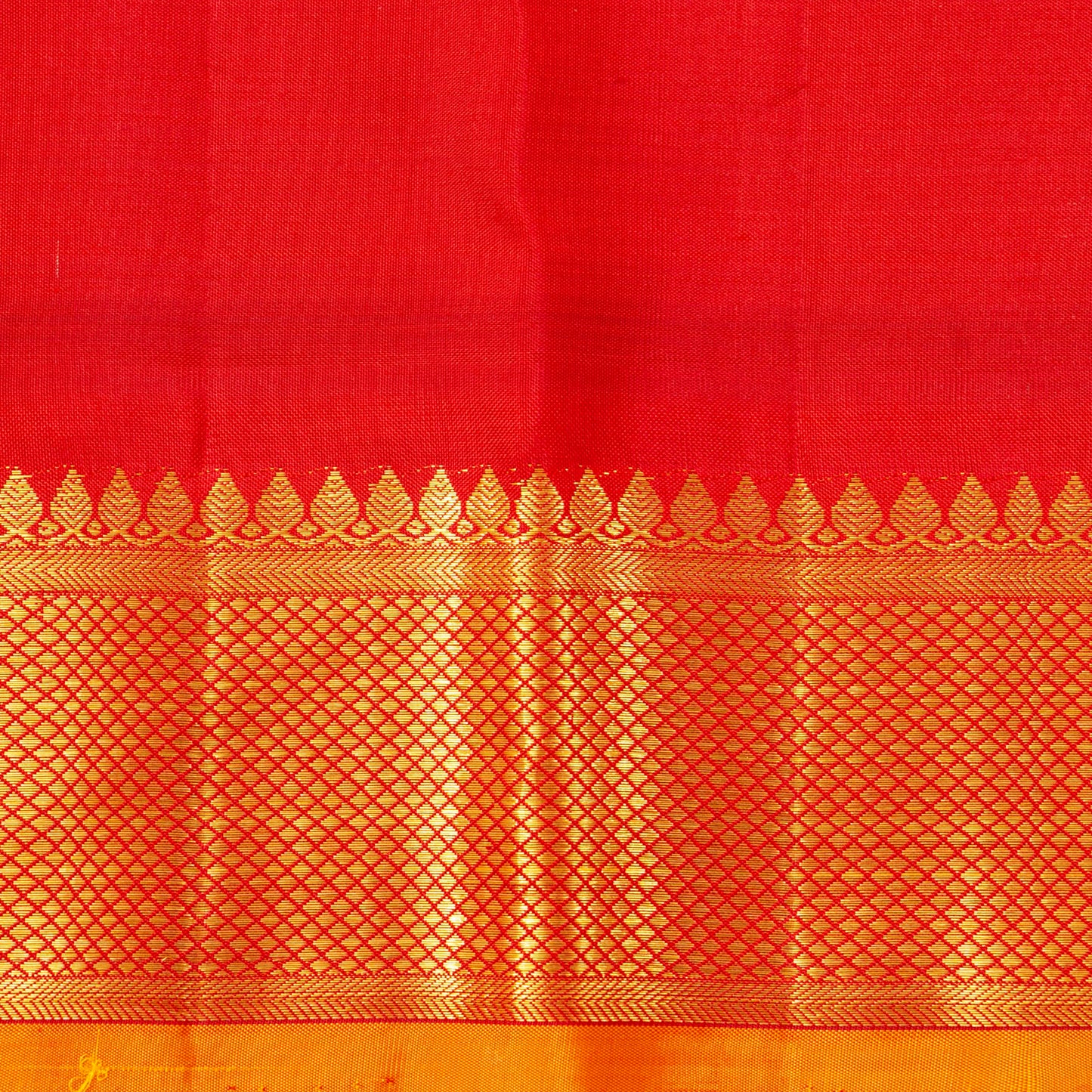 Sea Green And Red Kanchipuram Silk Saree For Wedding Wear PV NYC 1531 - Silk Sari - Panjavarnam PV NYC 1531