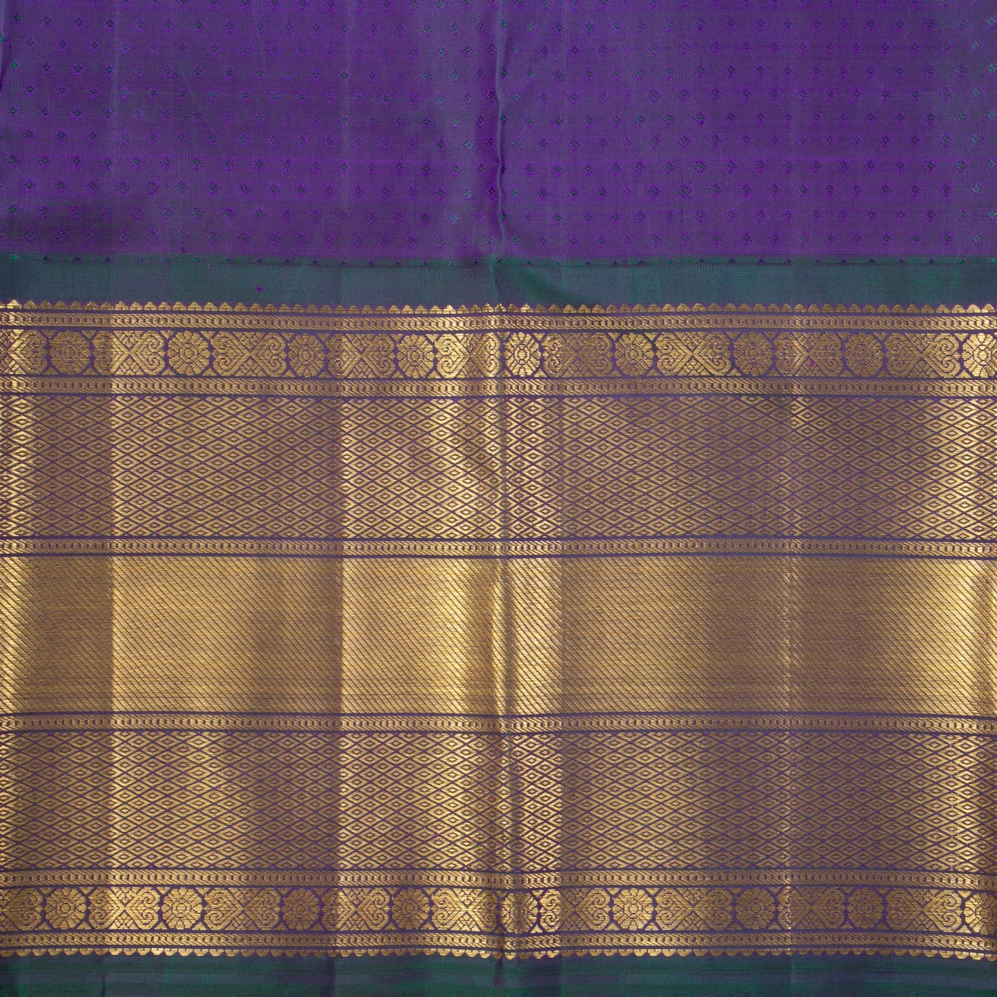 Yellow And Green Kanchipuram Silk Saree For Wedding Wear PV NYC 1396 - Silk Sari - Panjavarnam PV NYC 1396