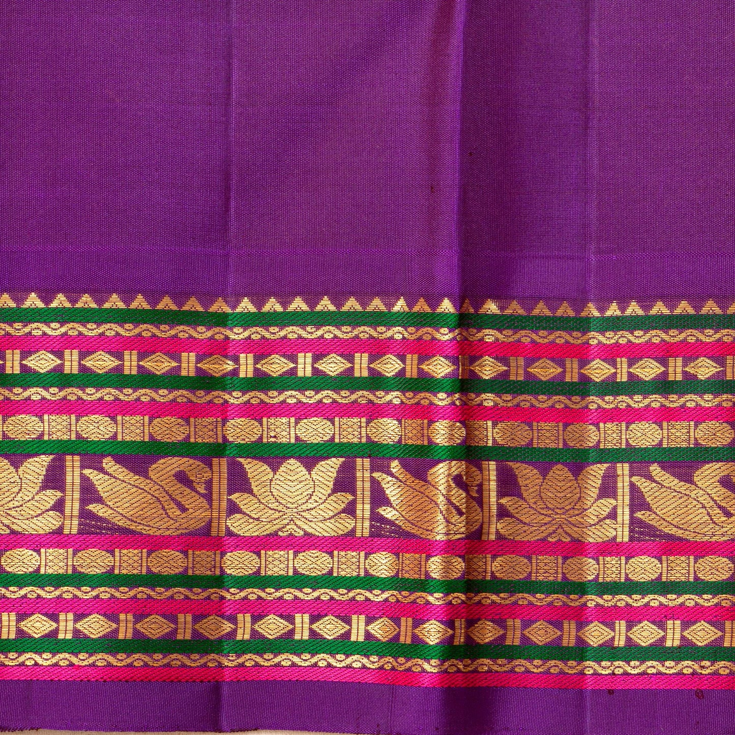 Yellow And Magenta Kanchipuram Silk Saree For Wedding Wear PV NYC 1517 - Silk Sari - Panjavarnam PV NYC 1517
