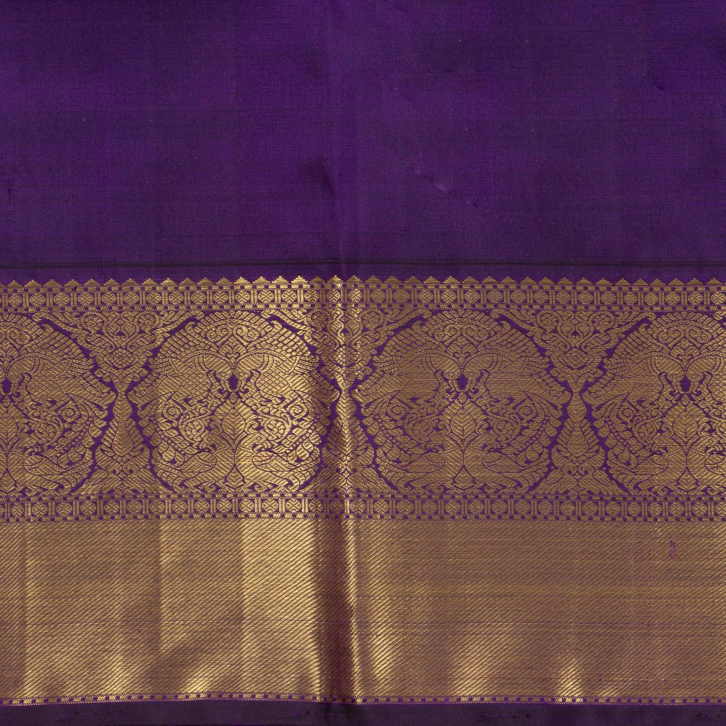 Yellow And Violet Kanchipuram Silk Saree For Bridal Wear PV NYC 1295 - Silk Sari - Panjavarnam PV NYC 1295