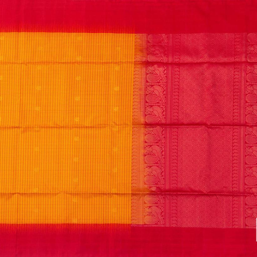 Yellow Handwoven Soft Silk Saree Pure Silk For Office Wear PV RSP 101 - Silk Sari - Panjavarnam PV RSP 101