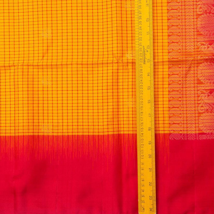 Yellow Handwoven Soft Silk Saree Pure Silk For Office Wear PV RSP 101 - Silk Sari - Panjavarnam PV RSP 101