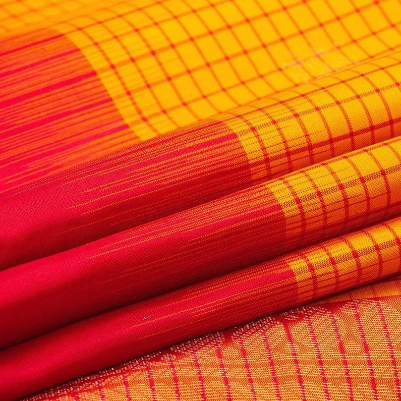 Yellow Handwoven Soft Silk Saree Pure Silk For Office Wear PV RSP 101 - Silk Sari - Panjavarnam PV RSP 101