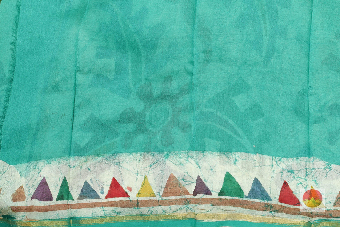 Lite Weight Handpainted Batik Silk Saree - PB 40 - Panjavarnam Batik Silk