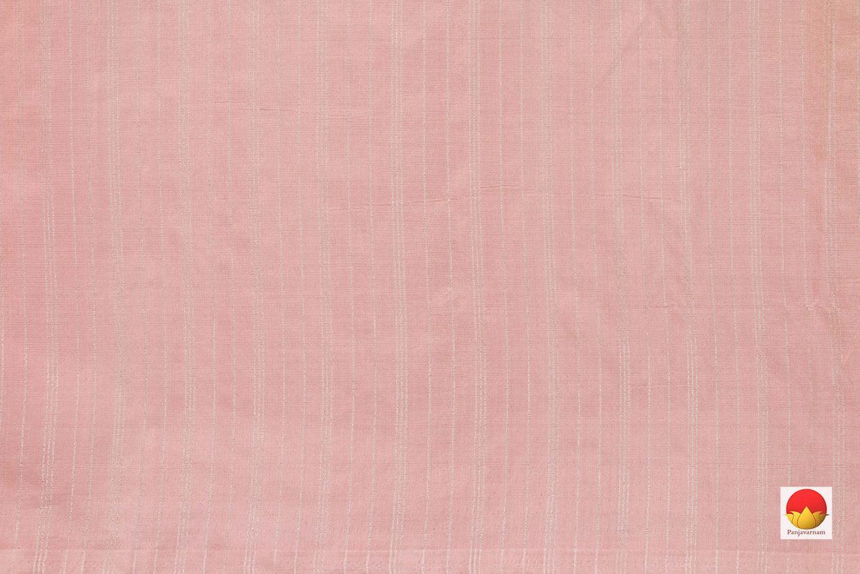 Coral Pink Tanchoi Banarasi Silk Saree Handwoven Pure Silk For Party Wear PB KO 101 - Banarasi Silk - Panjavarnam PB KO 101