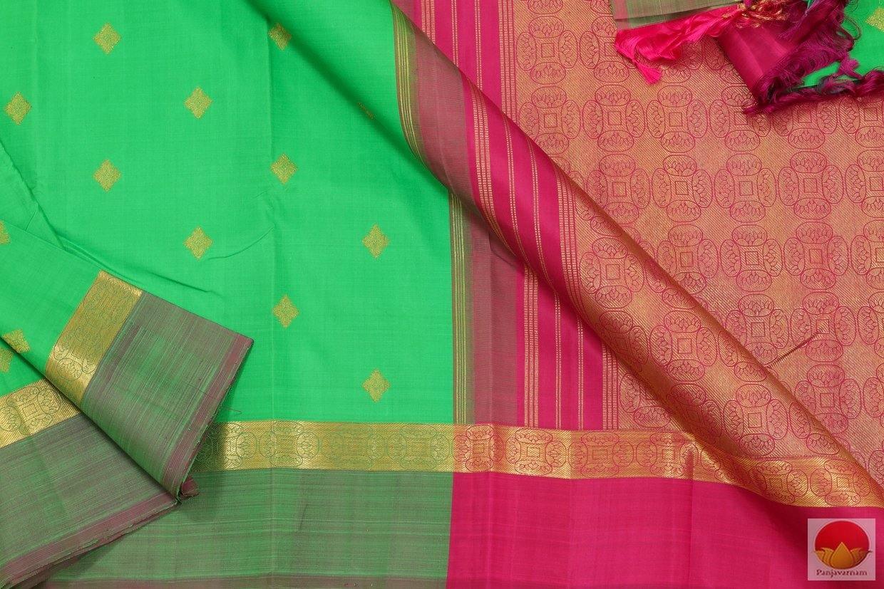 Ganga Jamuna - Kanchipuram Silk Saree - Handwoven Pure Silk - Pure Zari - PV G 4154 - Silk Sari - Panjavarnam PV G 4154
