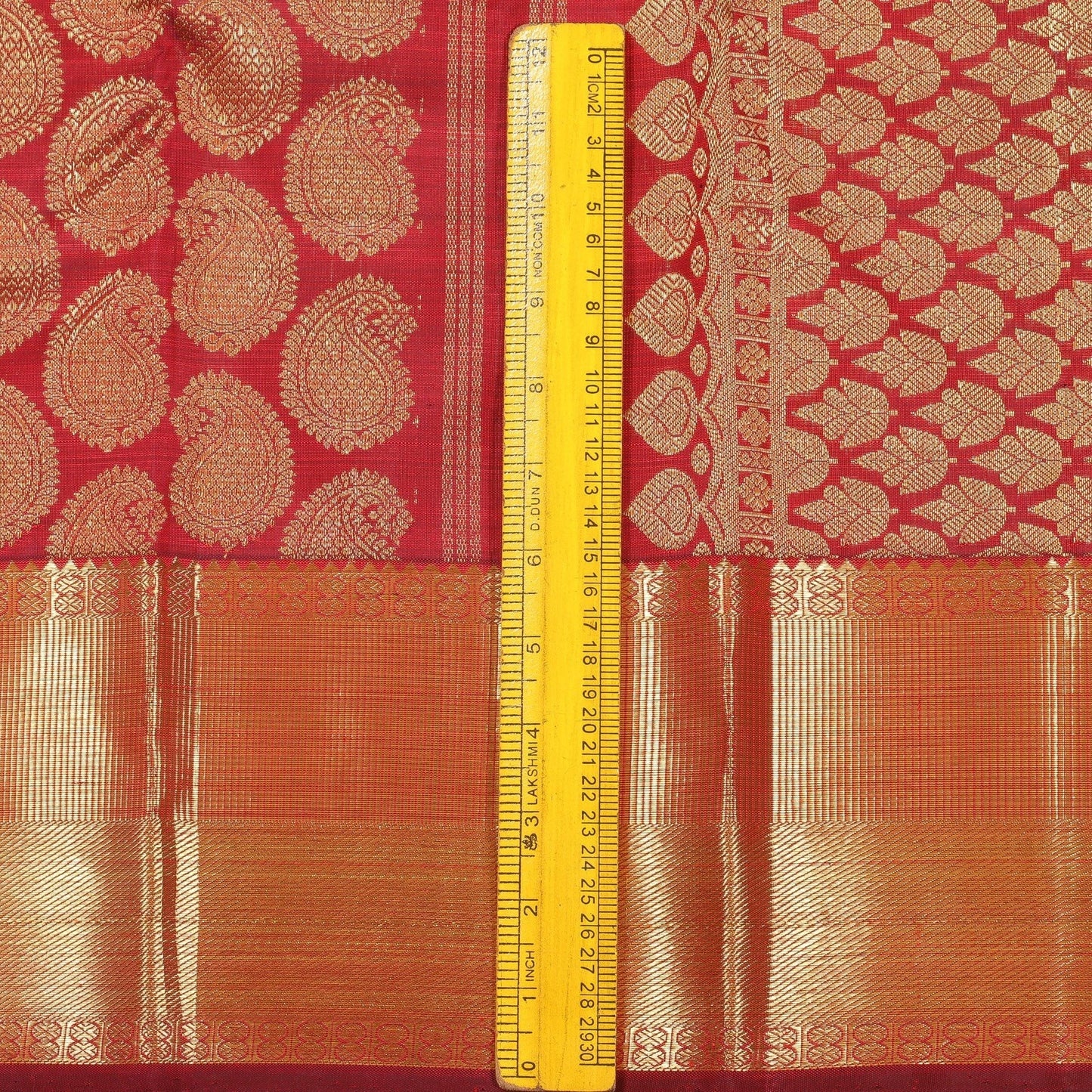 MaroonTraditional Design Handwoven Pure Silk Kanjivaram Saree Pure Zari For Wedding WearPV G 1818 - Silk Sari - Panjavarnam G 1818
