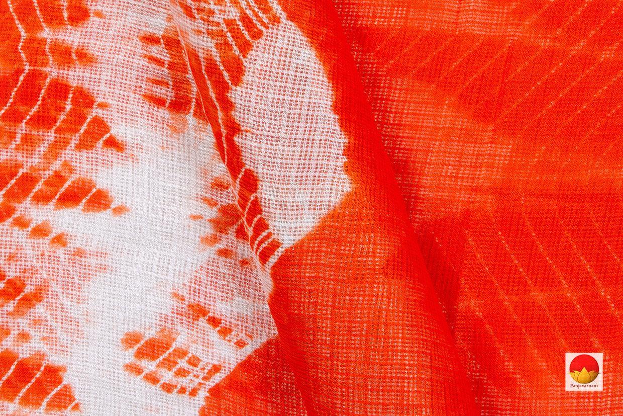 Orange Bandhani Shibori Kota Silk Saree Handwoven For Office Wear PV RJ 38 - Bandhani Silk - Panjavarnam PV RJ 38