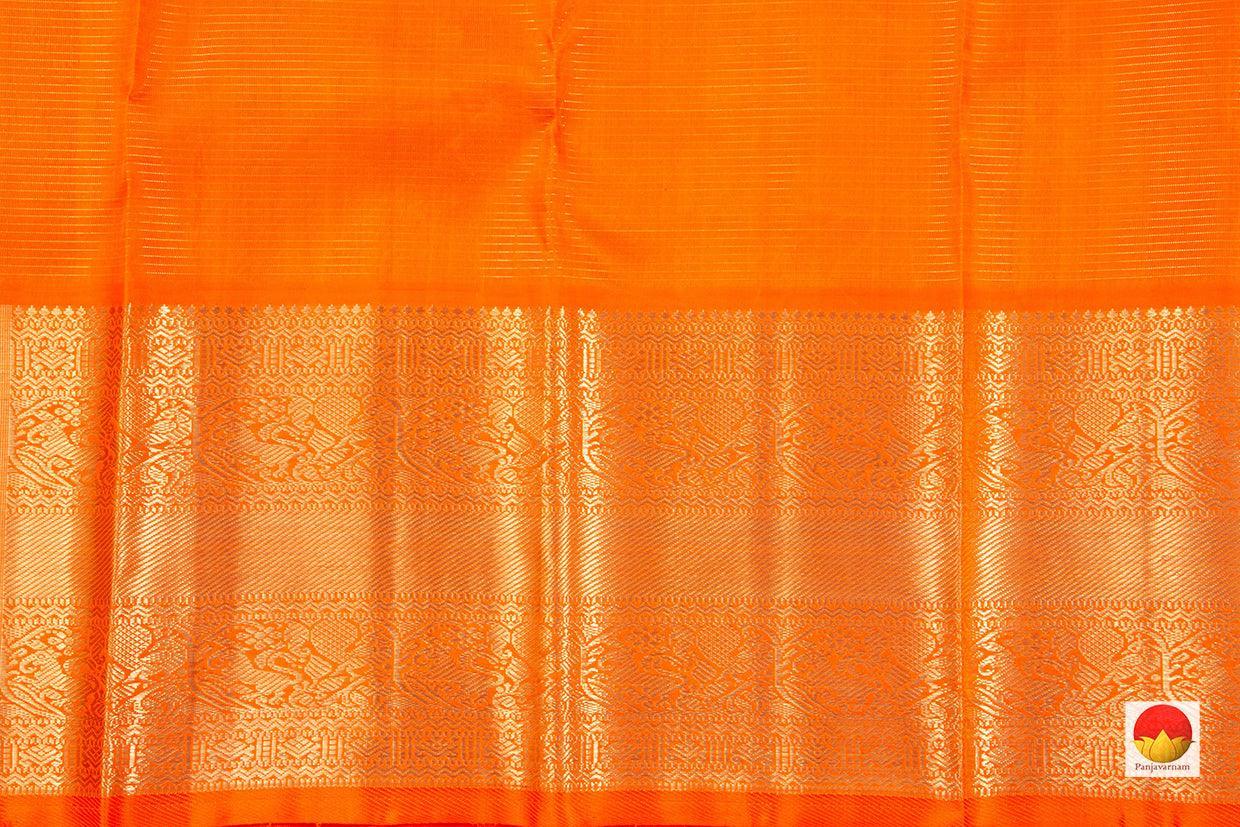 Red Kanchipuram Silk Saree Handwoven Silk Pure Zari For Wedding Wear PV NYC 343 - Silk Sari - Panjavarnam PV NYC 343