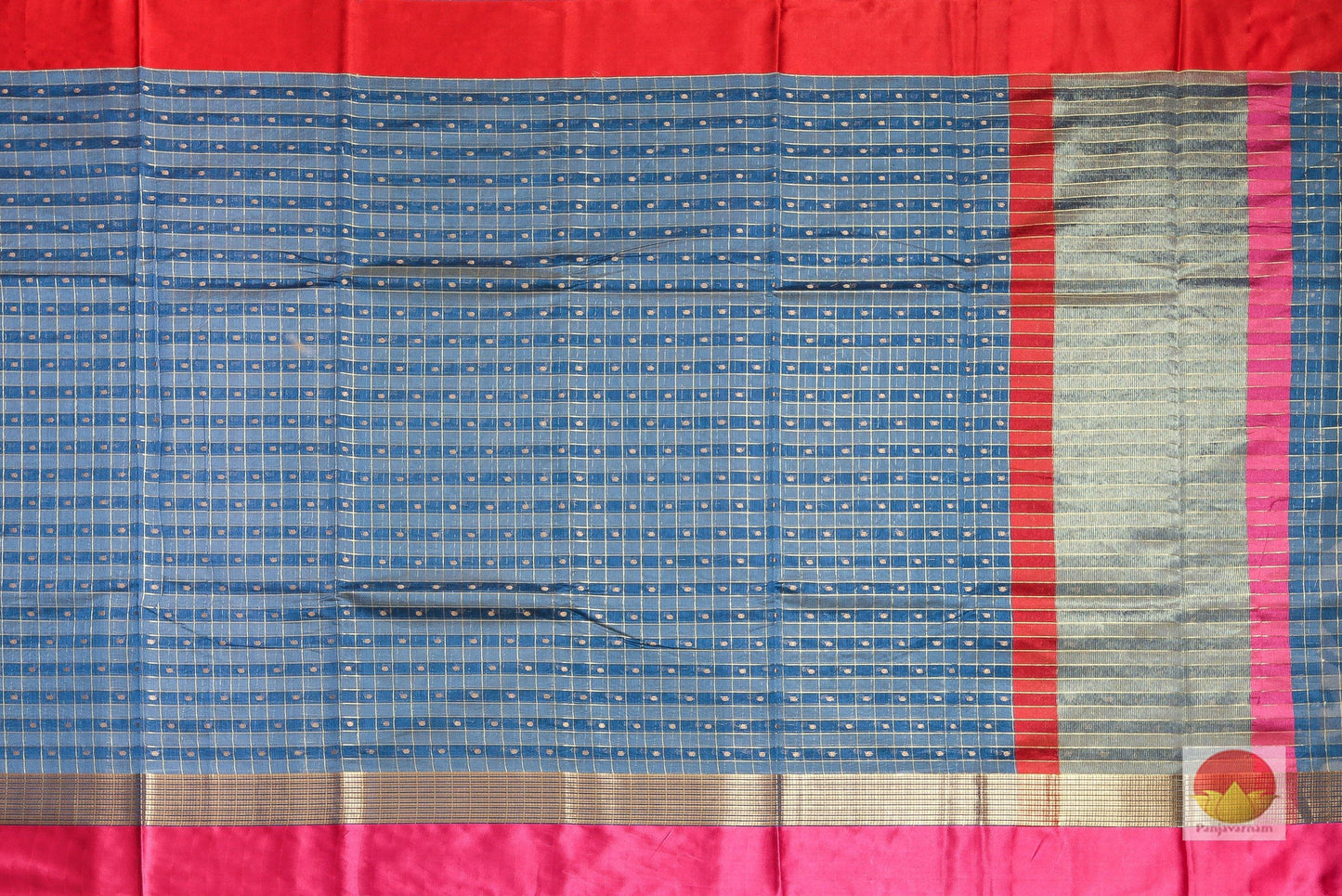 body and pallu of banarasi silk cotton saree
