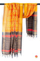 Yellow And Black Pochampally Ikkat Silk Dupatta PVD 1018
