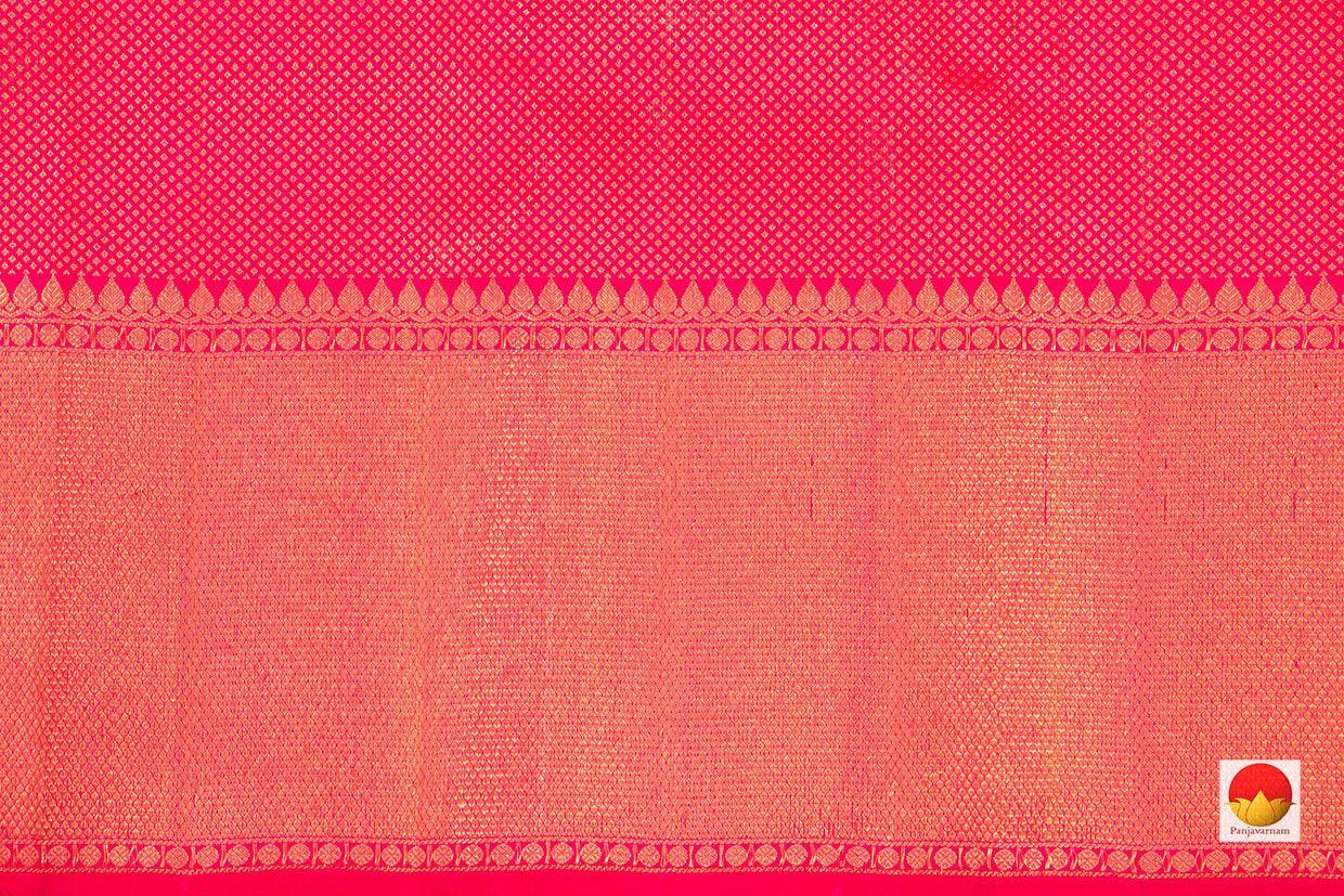 Yellow Kanchipuram Silk Saree Handwoven Pure Silk Pure Zari For Festive Wear PV NYC 452 - Silk Sari - Panjavarnam PV NYC 452