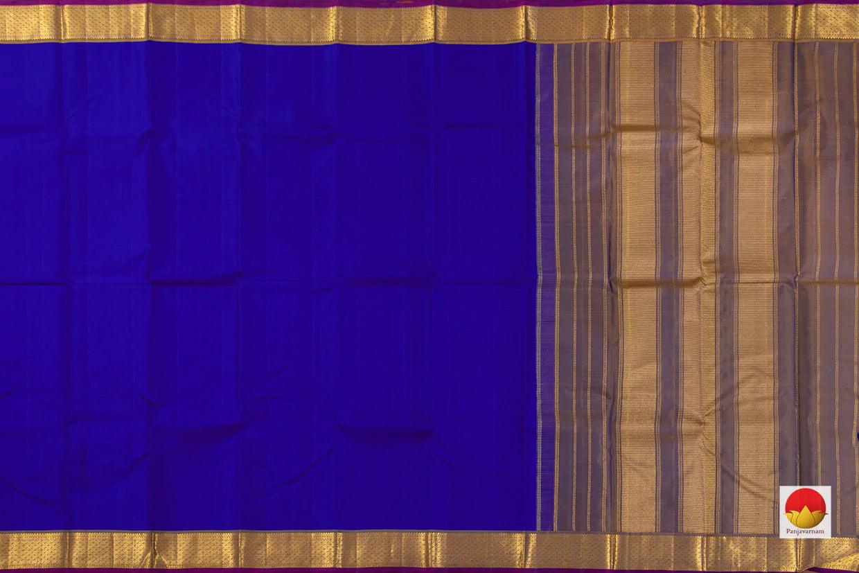 Buy Kanchipuram Blue Shades Silk Sarees Online - Panjavarnam