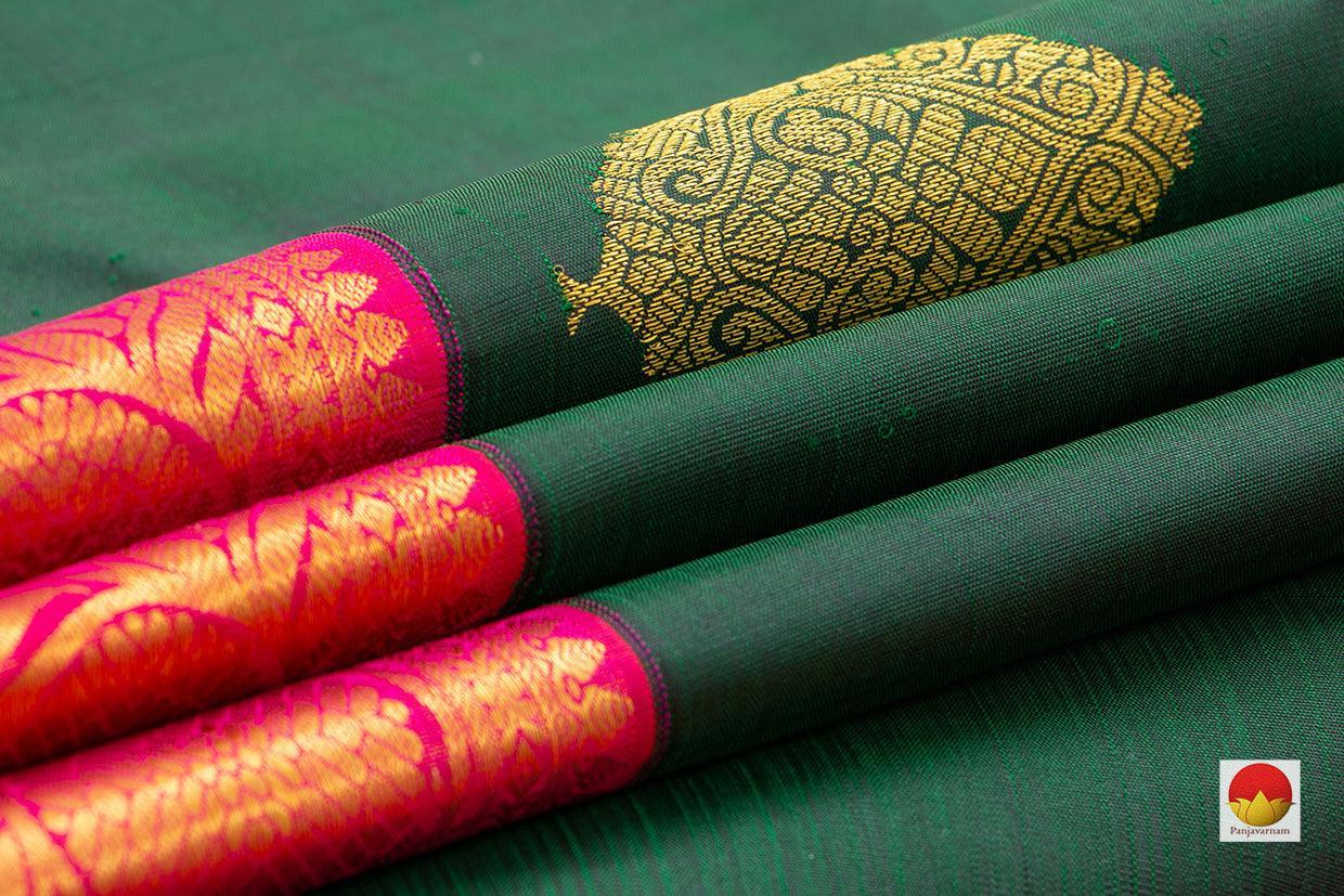 Buy Kanchipuram Green Shades Silk Sarees Online - Panjavarnam