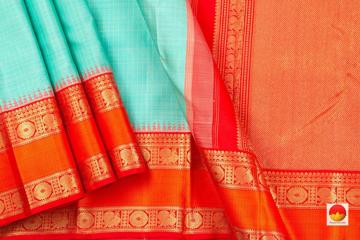 Buy Kanchipuram Temple Border Silk Sarees Online - Panjavarnam