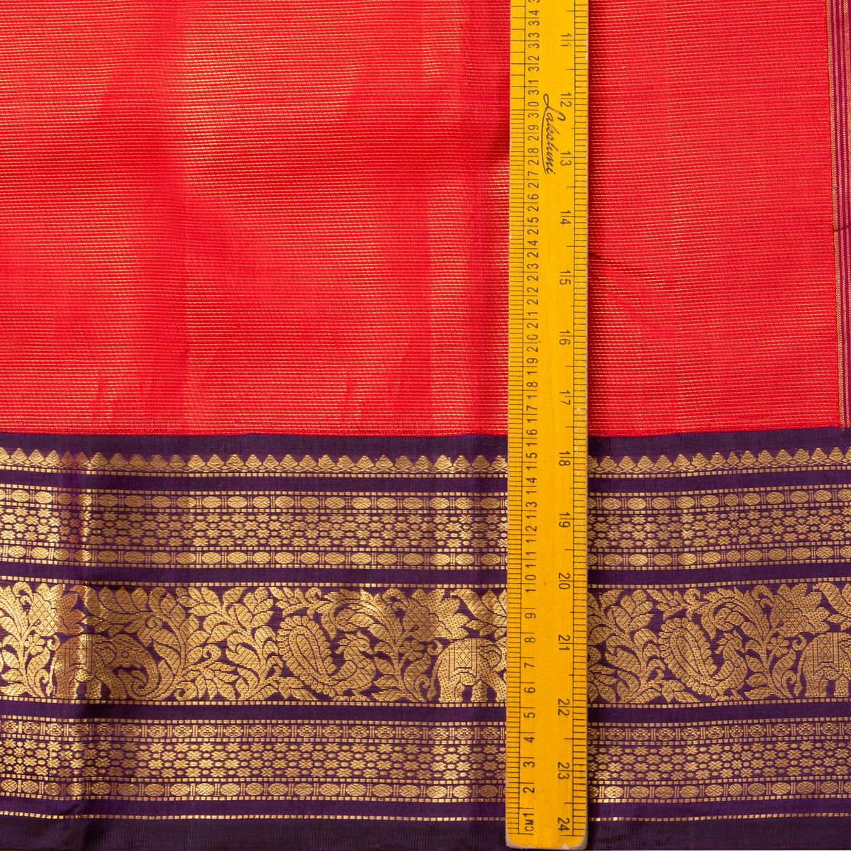 Pink And Purple Kanchipuram Silk Saree Vaira Oosi  For Wedding Wear PV J 878