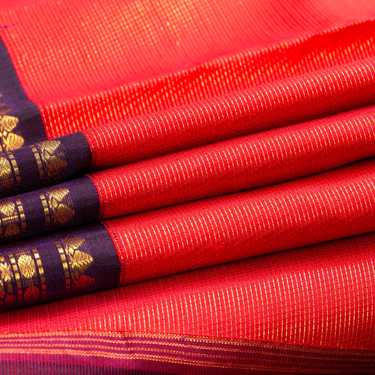 Pink And Purple Kanchipuram Silk Saree Vaira Oosi  For Wedding Wear PV J 878