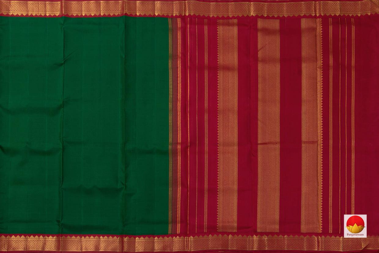 9 Yards - Kanchipuram Silk Saree - Handwoven Pure Silk - Pure Zari - PV NYC 761 - 9 yards silk saree - Panjavarnam