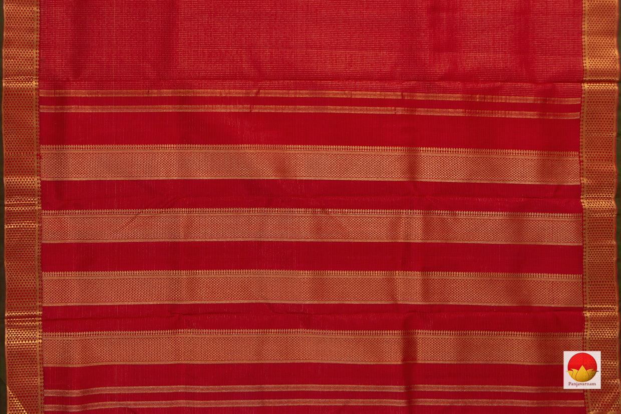 9 Yards - Kanchipuram Silk Saree - Handwoven Pure Silk - Pure Zari - PV NYC 764 - 9 yards silk saree - Panjavarnam