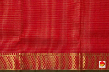 9 Yards - Kanchipuram Silk Saree - Handwoven Pure Silk - Pure Zari - PV NYC 764 - 9 yards silk saree - Panjavarnam