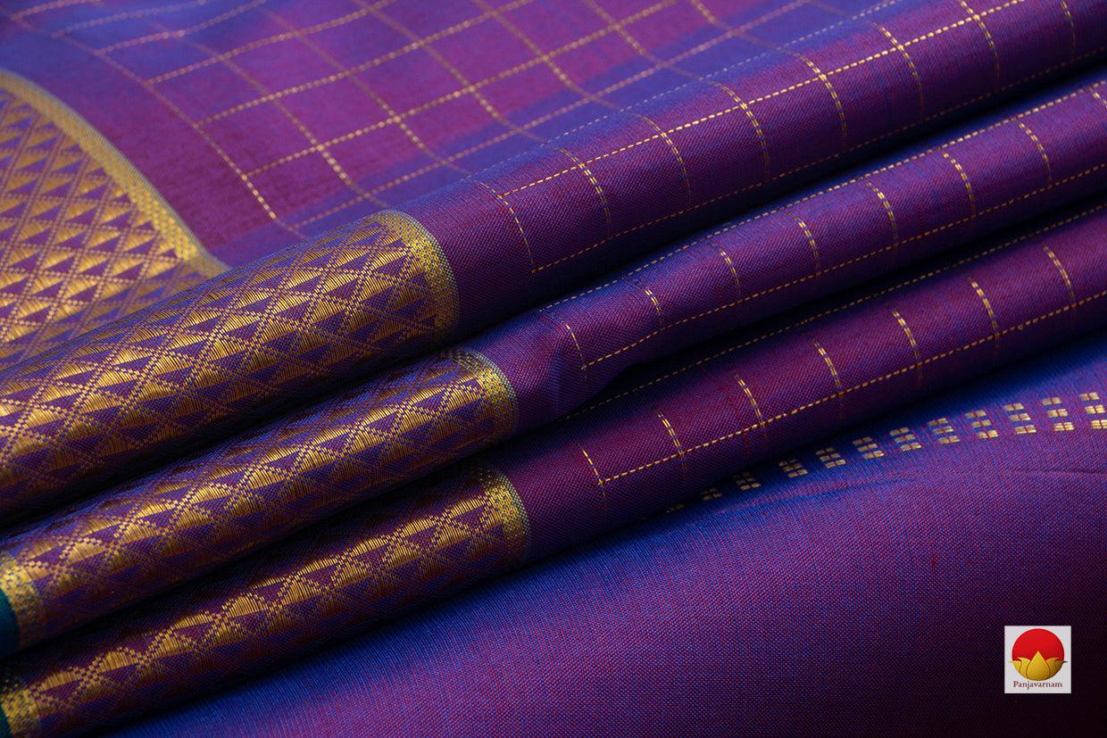 9 Yards - Kanchipuram Silk Saree - Handwoven Pure Silk - Pure Zari - PV NYC 769 - 9 yards silk saree - Panjavarnam