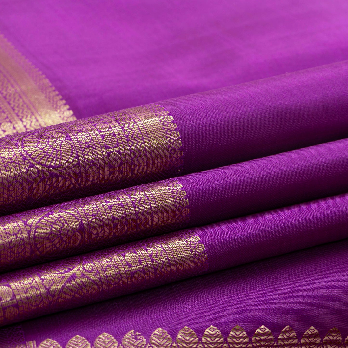 Purple Kanchipuram Silk Saree For Festive Wear PV MEN 287