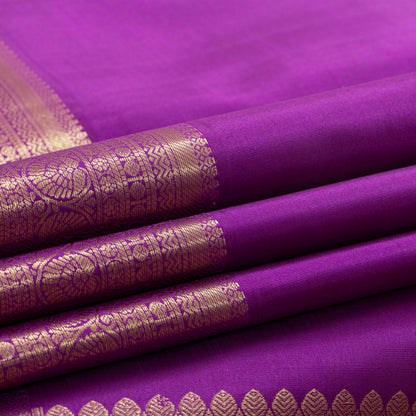 Purple Kanchipuram Silk Saree For Festive Wear PV MEN 287