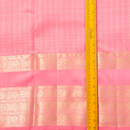 Pink Kanchipuram Silk Saree For Bridal Wear PV MEN 256