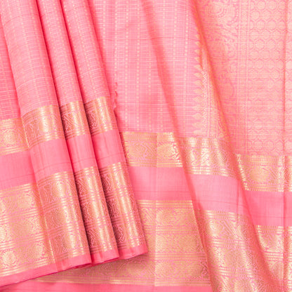 Pink Kanchipuram Silk Saree For Bridal Wear PV MEN 256