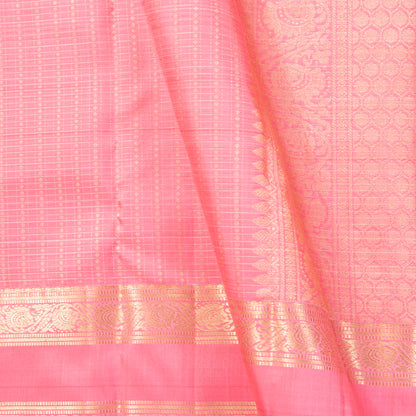Pink Kanchipuram Silk Saree For Bridal Wear PV MEN 256