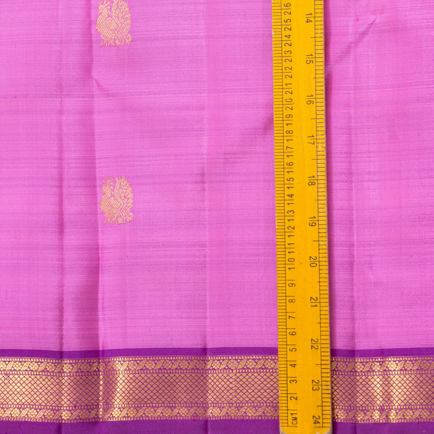 Lotus Pink And Violet Kanchipuram Silk Saree For Wedding Wear PV MEN 276 - Silk Sari - Panjavarnam PV MEN 276