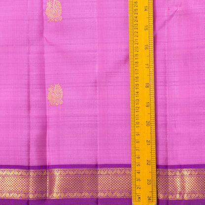 Lotus Pink And Violet Kanchipuram Silk Saree For Wedding Wear PV MEN 276 - Silk Sari - Panjavarnam PV MEN 276