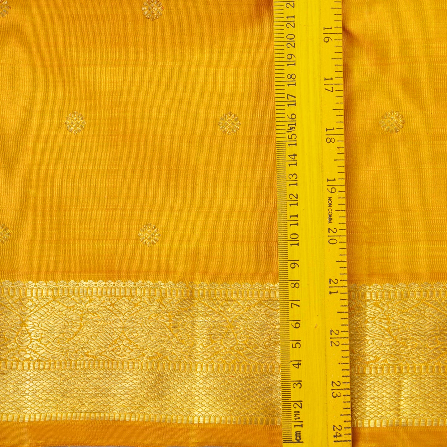 Yellow Kanchipuram Silk Saree For Festive Wear PV 2053