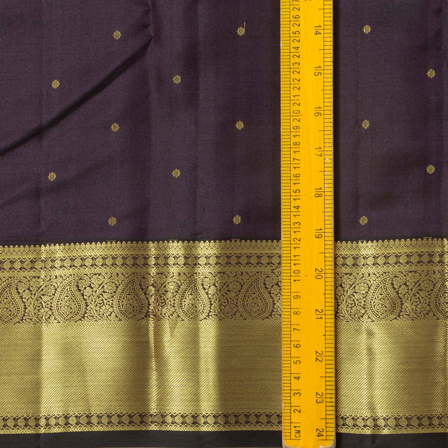 Brown Kanchipuram Silk Saree For Festive Wear PV MEN 208